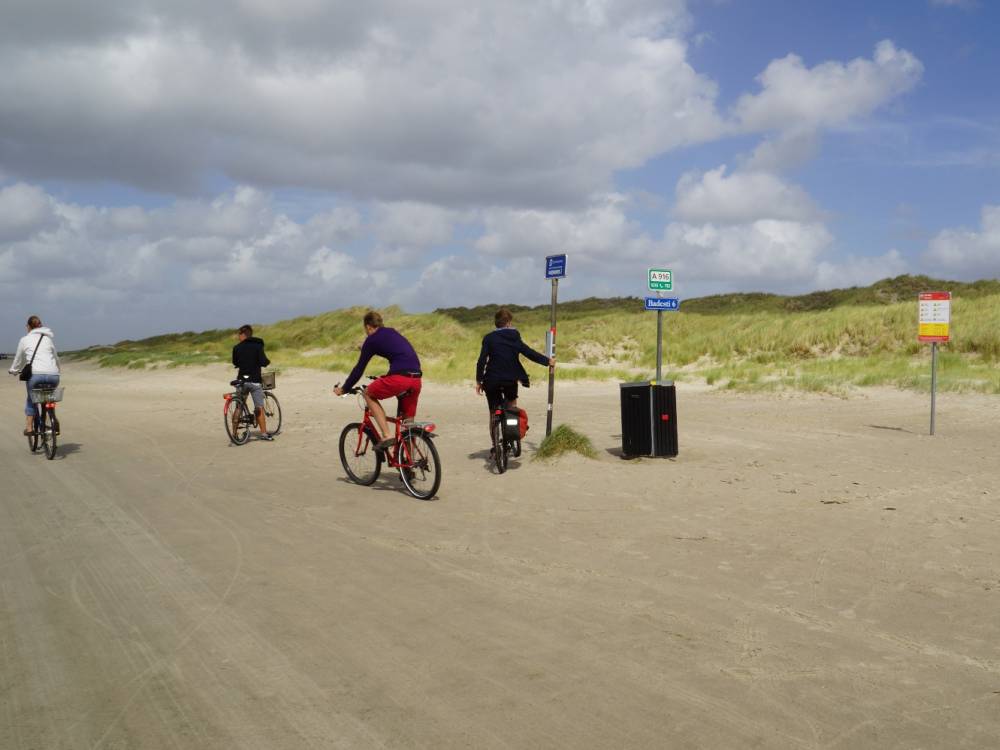 Auf Fanö ist Radfahren auf dem Strand möglich