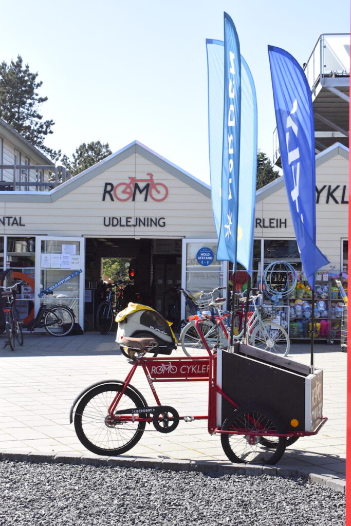 Fahrräder ausleihen in Havneby auf Rømø – Foto: Nicole Stroschein