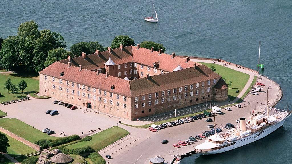 Schloss Sønderborg aus der Luft – – Foto: Museum Sønderjylland
